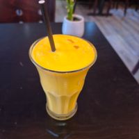 Mango lassi at Bhaji Pala in Gatley