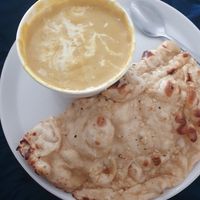 Tofu khorma with garlic naan at Bhaji Pala in Gatley