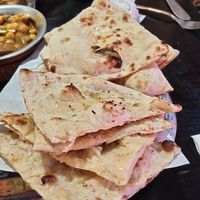 Garlic Naan and Butter Naan at Bhaji Pala in Gatley