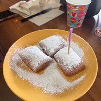 Allergy-friendly beignets at Scat Cat's Club in Orlando