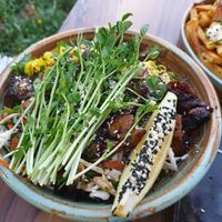 Thai chicken salad at Plant Based Eatz in Gold Coast