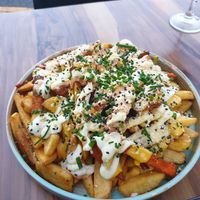 Topped chips at Plant Based Eatz in Gold Coast