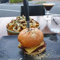 BBQ bacon cheezeburger at Plant Based Eatz in Gold Coast