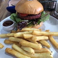 This burger was sensational ! at Plant Based Eatz in Gold Coast
