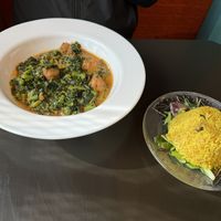 Yukon Callalo  at Antoinette's Restaurant in Whitehorse