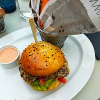 Burger di quinoa at Alter Schlachthof in Bressanone