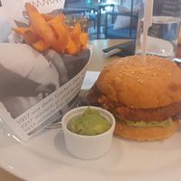 Quinoa burger at Alter Schlachthof in Bressanone