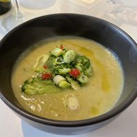 Broccoli and veg soup of the day  at Archway Verdun in Montreal