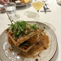 Chicken and waffles  at Archway Verdun in Montreal