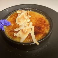 Coconut passion fruit crème brûlée   at Archway Verdun in Montreal