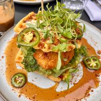 Chicken and Waffle at Archway Verdun in Montreal