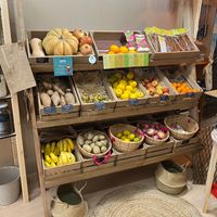 Eco fruits and vegetables  at God Save The Green in Barcelona