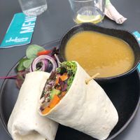 Earth bowl wrap and soup   at Wholesome Kitchen in Mullingar