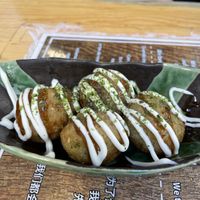 Edamame fried balls with vegan mayo  at Takumi 3rd in Dusseldorf