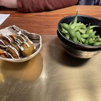 Takoyaki and edamame   at Takumi 3rd in Dusseldorf