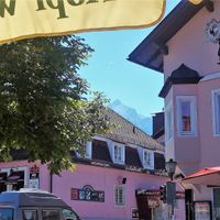 Aussicht auf die Alpspitze / view of the Alpspitze at Fräulein Grün in Garmisch Partenkirchen