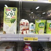 Soy milk and yogurt  at Unide Supermercado in El Hierro