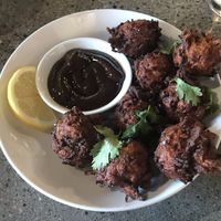 Fritters at Side Hustle Snack Bar in Dartmouth