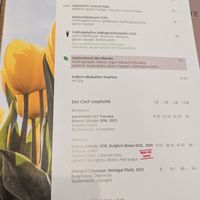 Seasonal menu with vegan option at Linde Oberstrass in Zurich