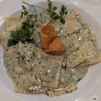 Vegan ravioli at Linde Oberstrass in Zurich