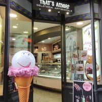 Outside at That's Amore in Siena