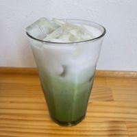Matcha Latte cold  at Shochiku-en in Tokyo