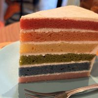 Rainbow cake  at Shochiku-en in Tokyo