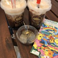 Vegan bubble tea and cookies!  at Shochiku-en in Tokyo