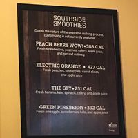 Vegan smoothies at Southside Dining Hall in Fairfax