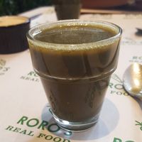 Wheatgrass shot at Roro's in Nairobi