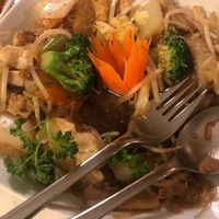 Fried glass noodles with tofu and fresh vegetables  at Viet  in Neustadt