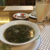 Rosella Radish sour soup (2,00MMK) - really delicious and fresh at Great One in Nyaung-u