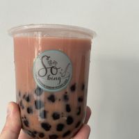 Strawberry tea  at So Bing - Bograshov in Tel Aviv