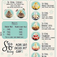 So Bing Menu 2 at So Bing - Bograshov in Tel Aviv