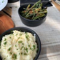 Garlic mash and chilli green beans  at Scarlett Skyy in Galle