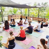 yoga class with a view at MEMO Boutique Hotel in Ahangama