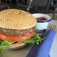 Vegan The Smiths burger  at Blå Rock in Tromsoe