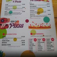 Menu at Tibiri Tibara 7B in San Luis Potosi