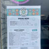 Donut menu  at Crave Doughnuts in Whitby
