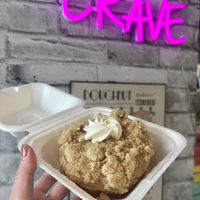 Earl grey cookie donut  at Crave Doughnuts in Whitby
