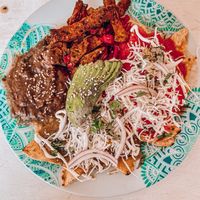 CHILAQUILES MIXTOS  at Changomango in Merida