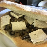 Tofu eggplant sandwich   at De Gustibus Bakery in Puerto Viejo De Talamanca