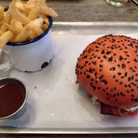 Yuletide plant-based burger at BrewDog - Outpost in Dublin