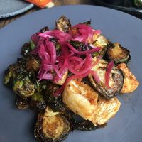 Brussels sprouts  at Mofu Shoppe in Raleigh