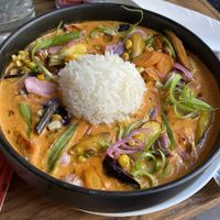 Coconut Corn Curry  at Mofu Shoppe in Raleigh