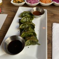 D’Impossible & Chive Dumplings   at Mofu Shoppe in Raleigh
