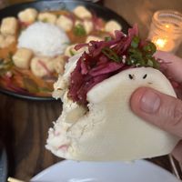 Vegan tofu bao bun  at Mofu Shoppe in Raleigh