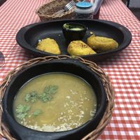 Vegetable and pasta soup | empanadas at Casa Omedeto in Armenia