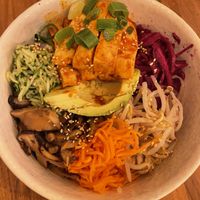 Delicious vegan bimbimpap   at Seoul Mama in Paris