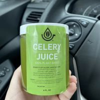 Celery juice to go at Pressed Cafe in Newton